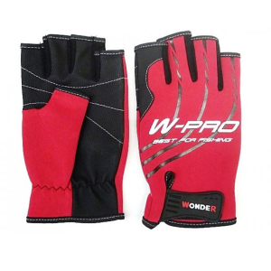 Перчатки без пальцев Wonder W-PRO Red M